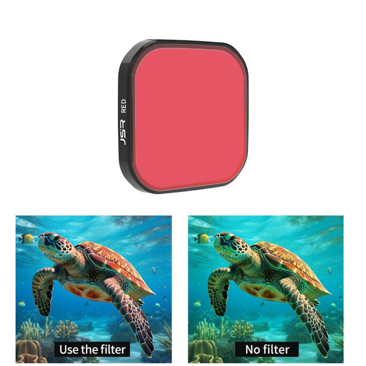 For DJI Osmo Nano JSR Diving Color Lens Filter Set, Magenta Filter, Pink Filter, Red Filter, 3 in 1 Filter, Single Waterproof Cover