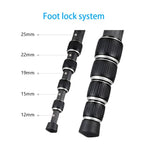 BEXIN BX255C K30 Portable Carbon Fiber Tripod for Camera Dslr, BX255C