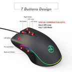 HXSJ Master-P5+V100+A867 Gaming Keyboard and Mouse Adapter Set for PS5, Master-P5+V100+A867