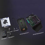 HXSJ Master-P5+V100+A869 Gaming Keyboard and Mouse Adapter Set for PS5, Master-P5+V100+A869