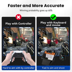 HXSJ Master-P5+V100+A869 Gaming Keyboard and Mouse Adapter Set for PS5, Master-P5+V100+A869
