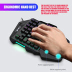 HXSJ Master-P5+V100+H300 Gaming Keyboard and Mouse Adapter Set for PS5, Master-P5+V100+H300