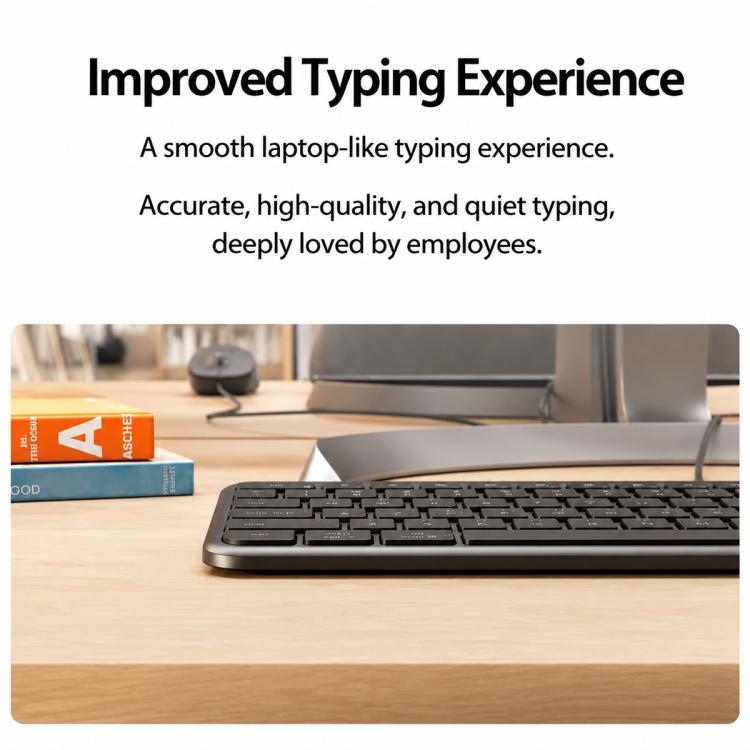 Logitech K620 Silent Wired Office AI Keyboard, K620