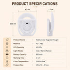 Multifunctional Portable Foldable Magnetic Fill Light Phone Holder