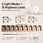 Multifunctional Portable Foldable Magnetic Fill Light Phone Holder