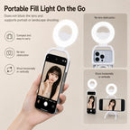 Multifunctional Portable Foldable Magnetic Fill Light Phone Holder