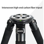 BEXIN ST364C Rugged Camcorder Photographic Carbon Fiber Big Tripod, Max Tube: 36mm, ST364C