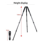 BEXIN ST364C Rugged Camcorder Photographic Carbon Fiber Big Tripod, Max Tube: 36mm, ST364C