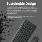 Logitech MK106 Wired Keyboard and Wired Mouse Combo