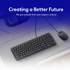 Logitech MK106 Wired Keyboard and Wired Mouse Combo