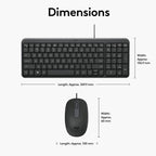 Logitech MK106 Wired Keyboard and Wired Mouse Combo