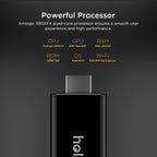 T600 HOLA BOX 4K UHD Android 11 TV Stick Amlogic S905Y4 2GB+16GB, EU Plug, US Plug, UK Plug, AU Plug