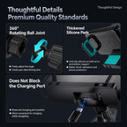 X06 Foldable Screen 15W Wireless Charger Rotating Navigation Bracket, Bat Bracket, Grey Bracket + Tripod, Black Bracket + Tripod, Black Bracket + Suction Cup, Only Black Bracket, Grey Bracket + Suction Cup, Only Grey Bracket