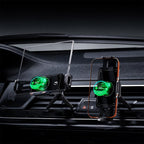 A03 Car Single Coil 15W Wireless Charger Rotating Navigation Bracket, A03 (Black)
