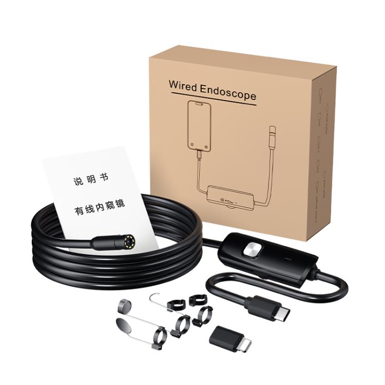 AN112T Type-C and 8 Pin IP67 8LEDs 5.5mm Industry Digital Endoscope, 1m Flexible Cable, 2m Flexible Cable, 3.5m Flexible Cable, 5m Flexible Cable, 10m Flexible Cable, 1m Hard Cable, 2m Hard Cable, 3.5m Hard Cable, 5m Hard Cable, 10m Hard Cable