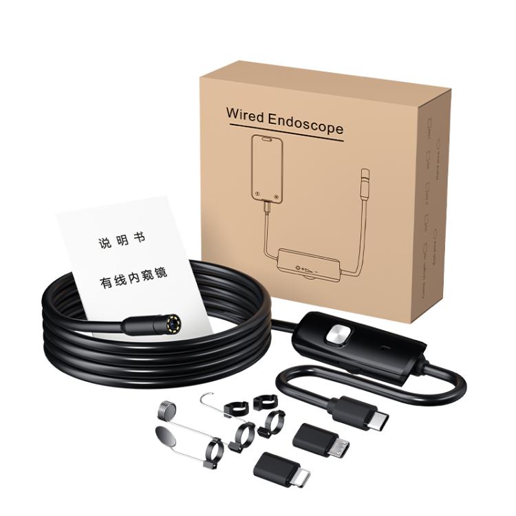 AN112T Type-C, Micro USB and 8 Pin IP67 8LEDs 8mm Industry Digital Endoscope, 1m Flexible Cable, 2m Flexible Cable, 3.5m Flexible Cable, 5m Flexible Cable, 10m Flexible Cable, 1m Hard Cable, 2m Hard Cable, 3.5m Hard Cable, 5m Hard Cable, 10m Hard Cable