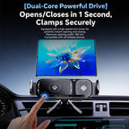 Q7S Car Dual Coil 15W Wireless Charger Rotating Bracket