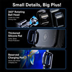 Q7S Car Dual Coil 15W Wireless Charger Rotating Bracket