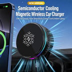 S35 Magnetic Cooling 25W Wireless Fast Charger Car Air Outlet Holder