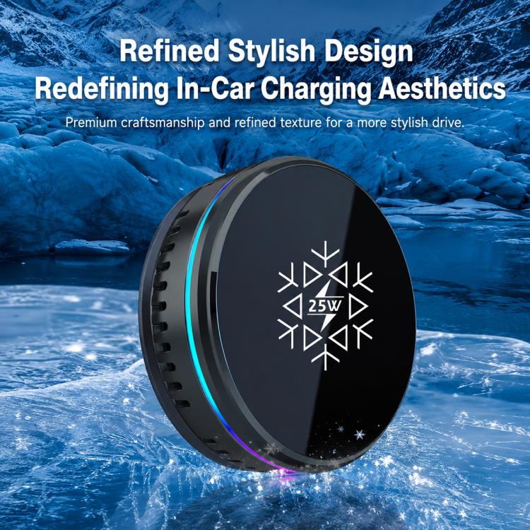 S35 Magnetic Cooling 25W Wireless Fast Charger Car Air Outlet Holder