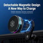 S35 Magnetic Cooling 25W Wireless Fast Charger Car Air Outlet Holder