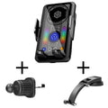 A1 Magnetic Cooling 15W Wireless Fast Charger Car Air Outlet Holder, Bracket + Air Vent Clip + Suction Cup