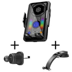 A1 Magnetic Cooling 15W Wireless Fast Charger Car Air Outlet Holder, Bracket + Air Vent Clip + Suction Cup, Bracket