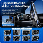 A1 Magnetic Cooling 15W Wireless Fast Charger Car Air Outlet Holder, Bracket + Air Vent Clip + Suction Cup, Bracket