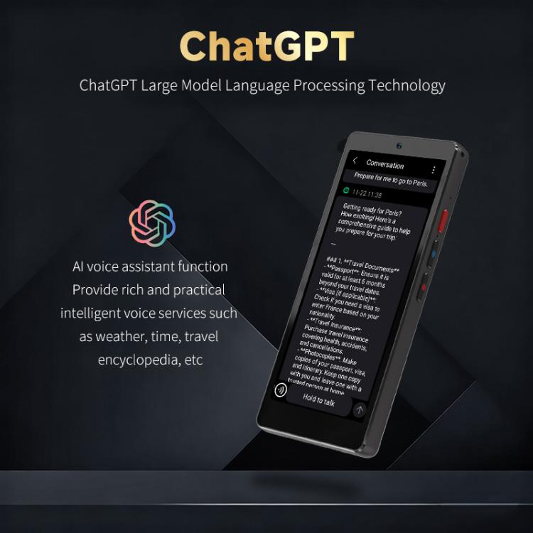 S20 Pro 5 inch Screen AI Intelligent Translator Portable Language Translation Device