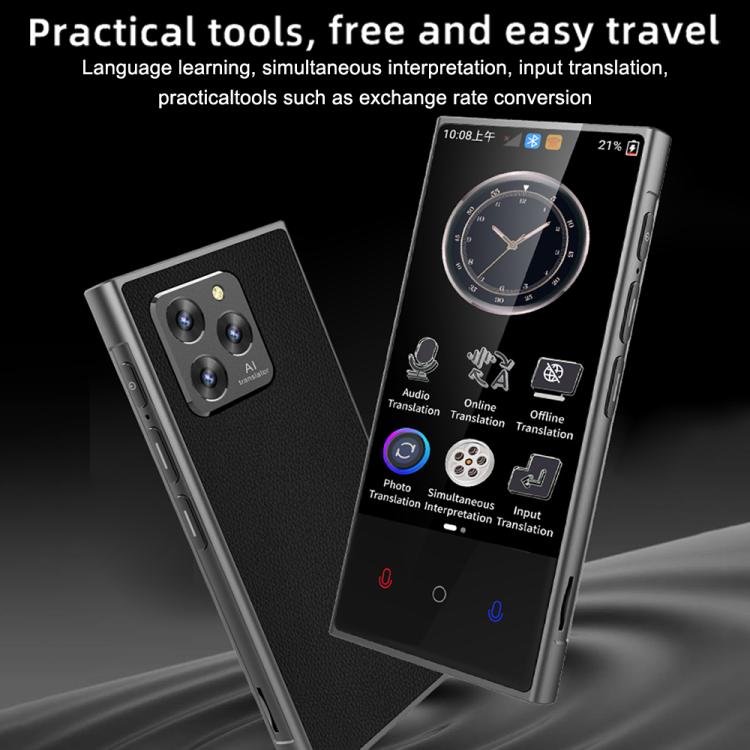 V2 4.04 inch Screen Portable AI Smart Translator Support 142 Online Languages