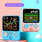 G7 3.5 inch Screen Portable Retro Nostalgic Games Console Built-in 666 Games, Single, Double