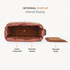 Canvas DSLR Camera Messenger Bag Shockproof Large Capacity Bag, 27 x 20 x 13cm