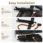 M2 NVME SSD To PCI-E 16X Adapter Cable
