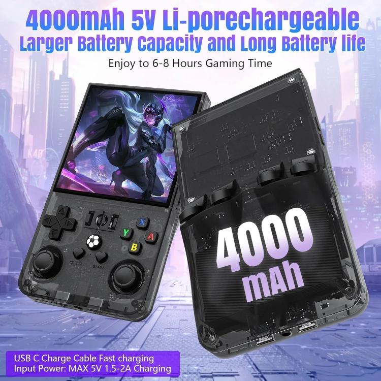 R36 MAX 4-inch IPS HD Handheld Retro Game Console Built-in 18,000+ Games, 64G