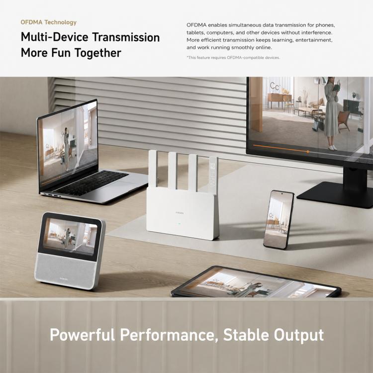Xiaomi Router AX3000E Wi-Fi 6 3000Mbps Dual-Band, US Plug, AX3000E