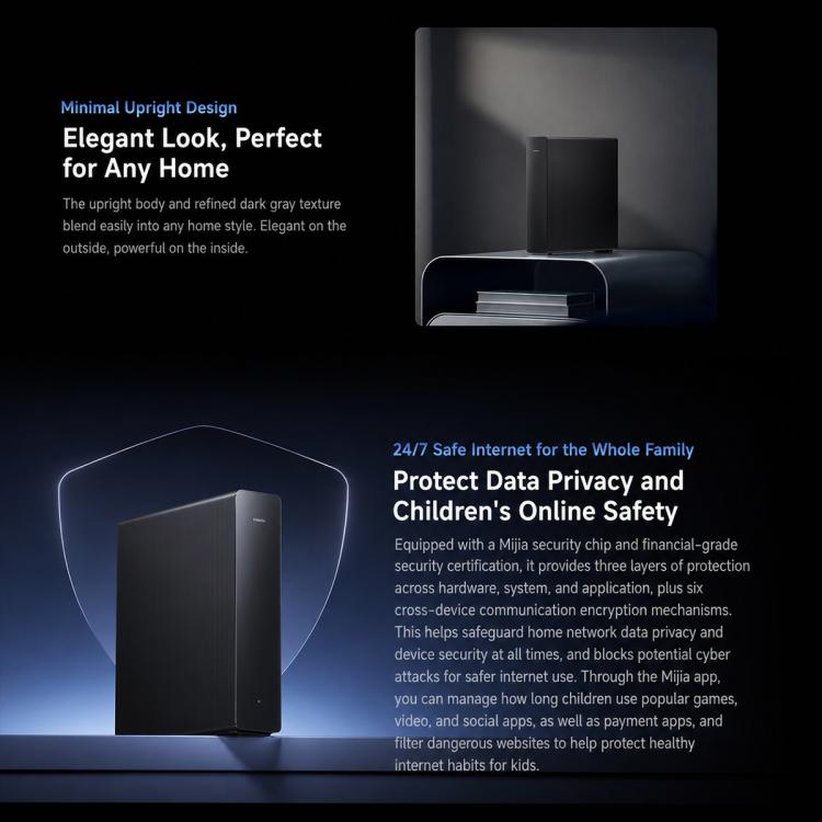 Xiaomi Router BE7200 Pro WiFi 7 AI Hub 2.5G Port Dual Band, US Plug, BE7200 Pro