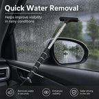 Car Rearview Mirror Stainless Steel Telescopic Wiper