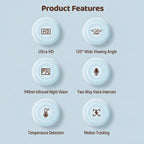 C11 2MP Wireless Wi-Fi Baby Monitor Care Camera, EU Plug, AU Plug, US Plug, UK Plug