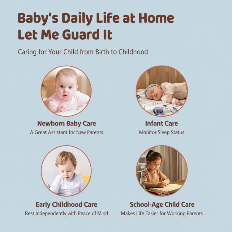 C11 2MP Wireless Wi-Fi Baby Monitor Care Camera, EU Plug, AU Plug, US Plug, UK Plug