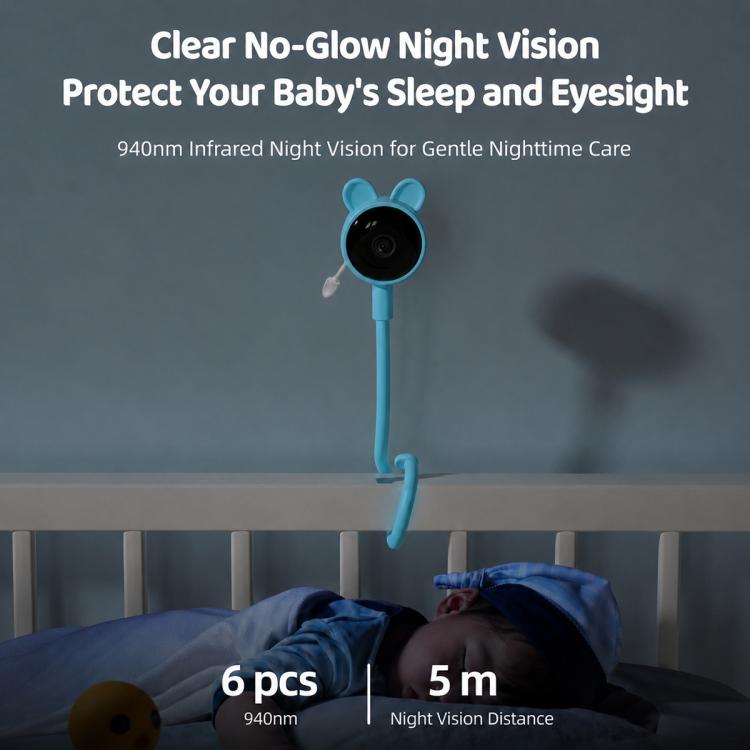 C11 2MP Wireless Wi-Fi Baby Monitor Care Camera, EU Plug, AU Plug, US Plug, UK Plug