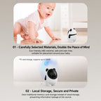 C13 2K 3MP Wireless Wi-Fi Baby Monitor Care Camera, EU Plug