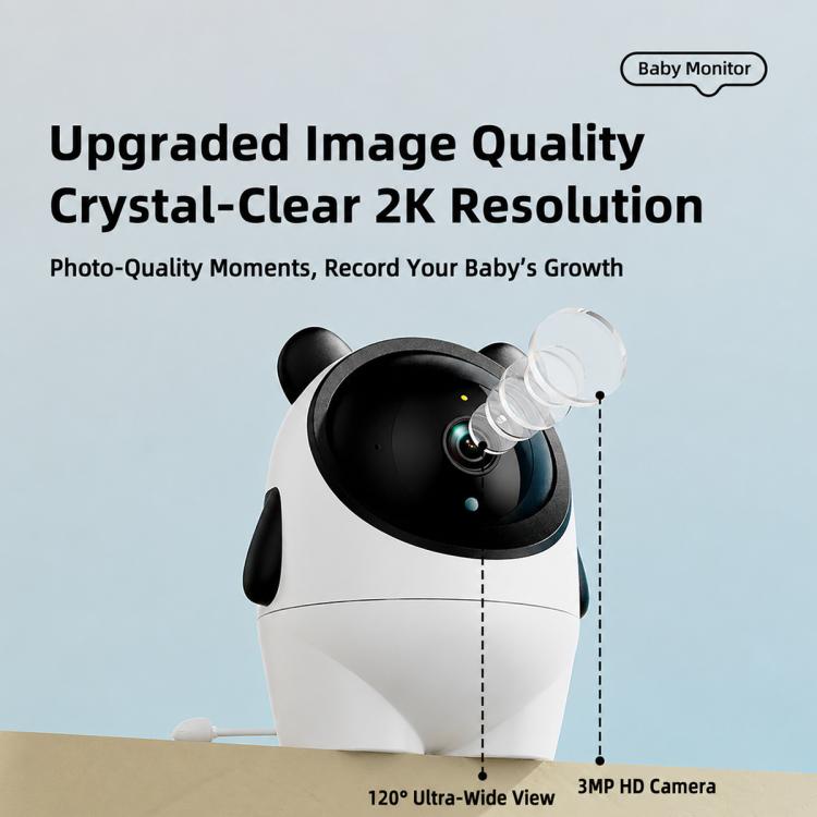 C13 2K 3MP Wireless Wi-Fi Baby Monitor Care Camera, EU Plug