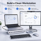 BYL-2601 Multifunctional 11-in-1 Laptop Stand Docking Station
