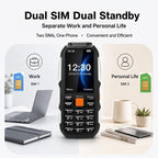 W2022 Rugged Phone, 1.77 inch, SC6531DA, Network: 2G, Dual SIM, BT, Torch