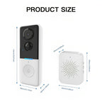 1MP HD Graffiti Smart Video Doorbell Camera Support PIR Motion Detection and Two-way Audio