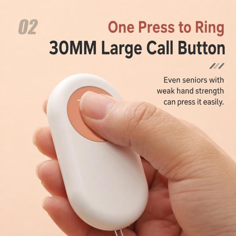 XY-805 Adjustable Volume Wireless Waterproof Doorbell Elderly Call Device, 1 Transmitter + 1 Receiver, 1 Transmitter + 2 Receiver, 2 Transmitter + 1 Receiver