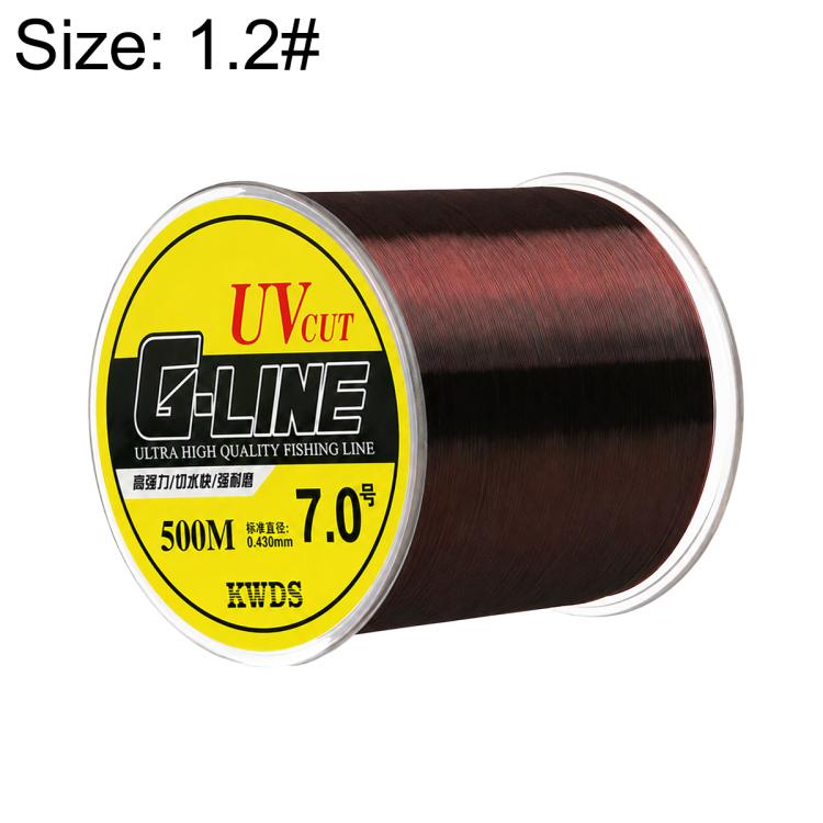 500m High Strength Nylon Monofilament Fishing Main Line, 0.8#, 1.0#, 1.2#, 1.5#, 2.0#, 2.5#, 3.0#, 3.5#, 4.0#