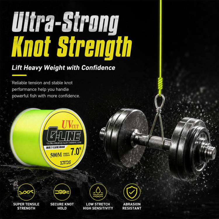 500m High Strength Nylon Monofilament Fishing Main Line, 0.8#, 1.0#, 1.2#, 1.5#, 2.0#, 2.5#, 3.0#, 3.5#, 4.0#