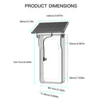 1MP HD Graffiti Smart Video Doorbell Camera With Solar Panel Charging Rain Cover
