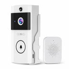 U9 1MP HD Smart Visual Doorbell Two-way Audio Camera, Only Doorbell, Transparent Cover + Doorbell, Brown Cover + Doorbell